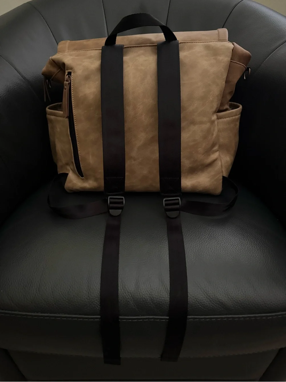 Petunia Pickle Bottom Boxy Backpack Diaper Bag - Brioche